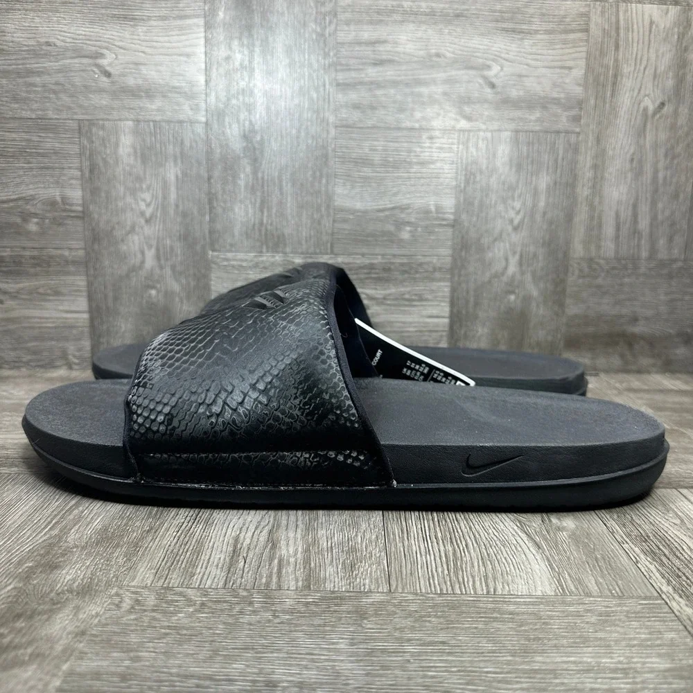 Nike Kobe Offcourt Slide Mens 18 Black Snakeskin Mamba Sandals NEW IF2870-001
